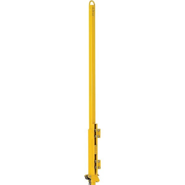 Global Industrial Steel Ladder Safety Post, Yellow Powder Coated 713158 - main